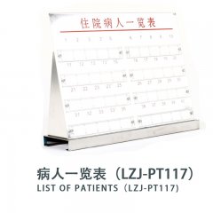 病人一览表(LZJ-PT117)