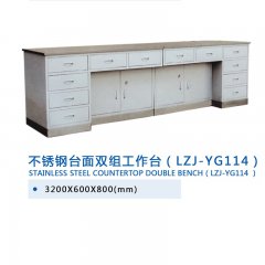 不锈钢台面双组工作台(LZJ-YG114 )